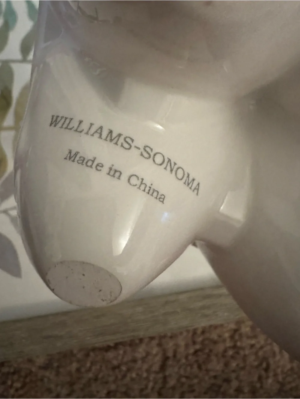 Williams-Sonoma Glossy White Ceramic Egg Holder